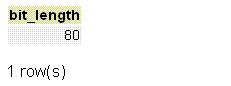 PostgreSQL bit_length function example1