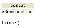 PostgreSQL concat function example1