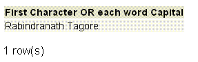 PostgreSQL initcap function example1