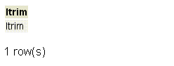 PostgreSQL ltrim function example2