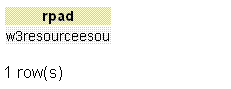 PostgreSQL rpad function example3