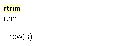 PostgreSQL rtrim function example1