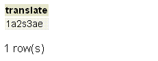 PostgreSQL translate function example1