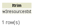PostgreSQL trim function example3