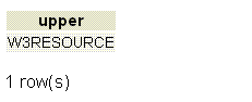 PostgreSQL upper function example1