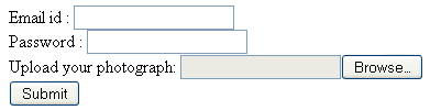html accept attribute with form