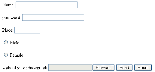 html text input elements