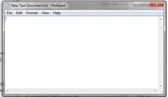 new file
