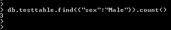 MongoDB count example2