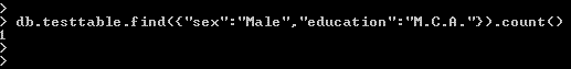 MongoDB count example3