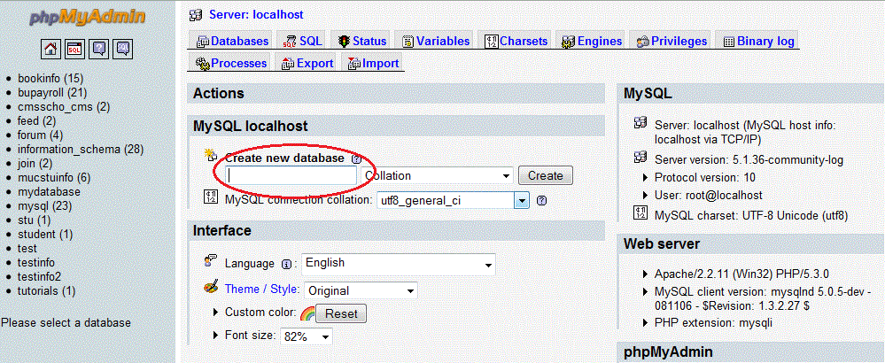 PhpMyAdmin
