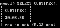 MySQL CURTIME()