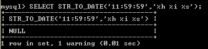 MySQL STR_TO_DATE() EXAMPLE3