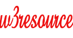 w3resource logo