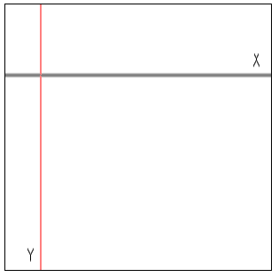 html5 canvas rectangle with x and y axis