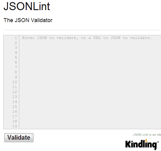 JSONLint - the JSON validator