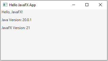 JavaFx: Hello World JavaFX application