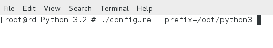 Python install configure