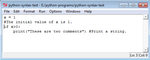 Python Comment