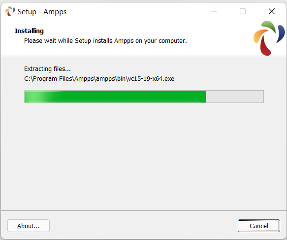 ampps installing.