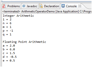 arithmetic assignment operator in java