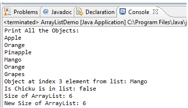 Java Arraylist And Vector W3resource