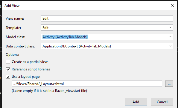 asp.net add view1