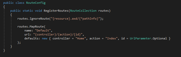 asp.net configure a route