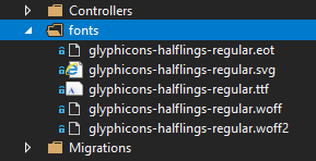 asp.net fonts