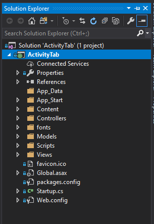 asp.net project structure