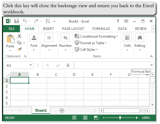 Back to Excel