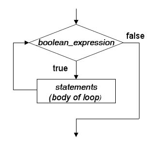 c  while loop flowchart