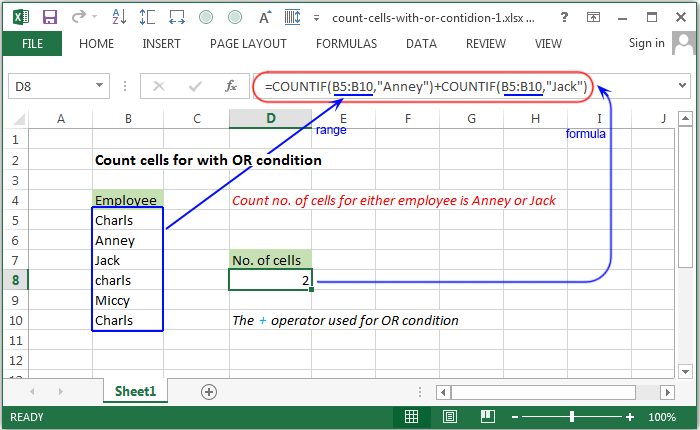 Count cells with OR condition
