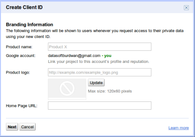Create Client ID