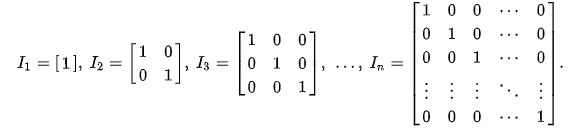 C# Sharp Exercises: Create a identity matrix.