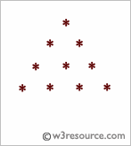 C# Sharp: Display the pattern like a pyramid with an asterisk