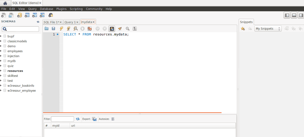 MySQL Workbench Edit table data step 3