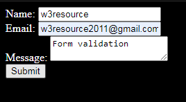 JavaScript form validation - Display error for empty fields.