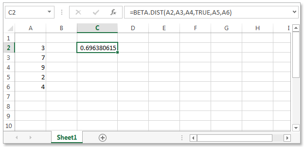 excel beta dot dist 1