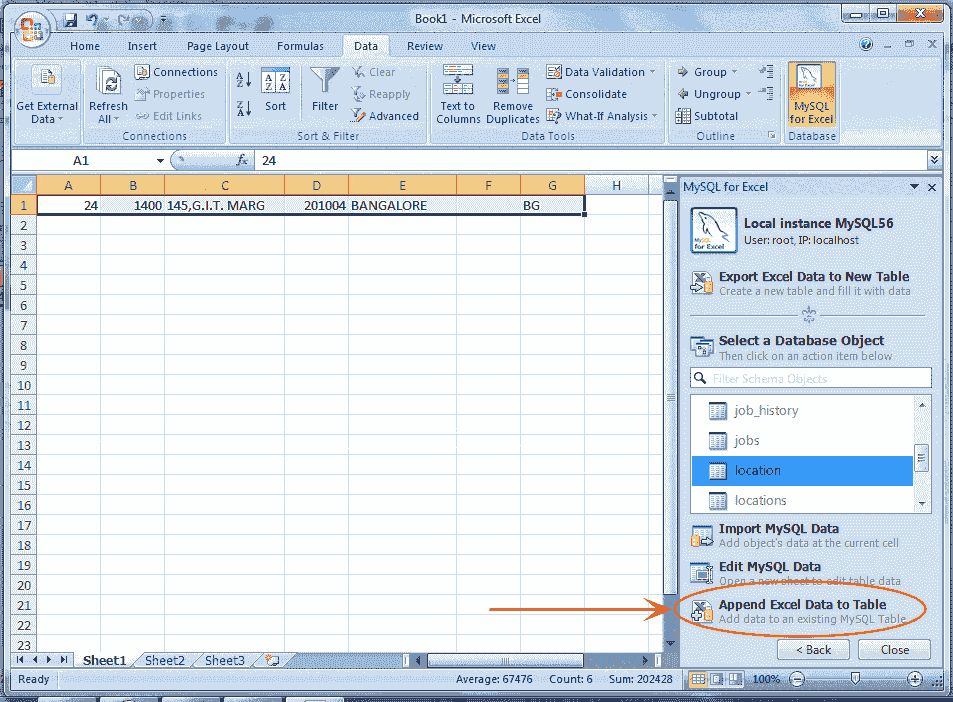 MySQL for excel-1