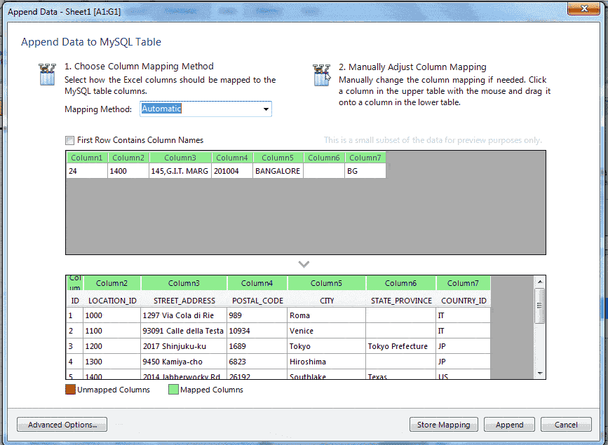 MySQL for excel-1