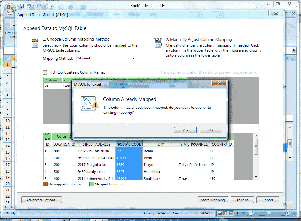 MySQL for excel-1