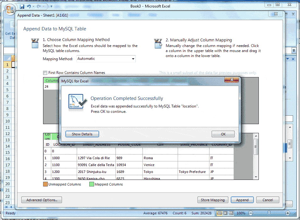 MySQL for excel-1