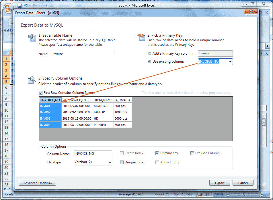 MySQL for excel-1