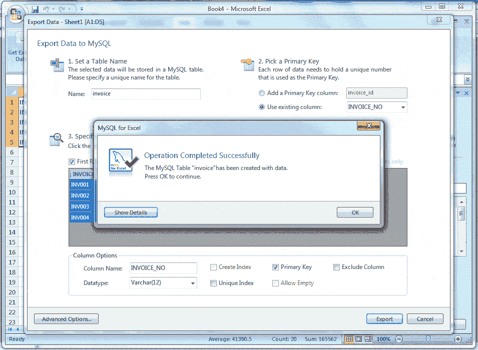 MySQL for excel-1