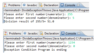 Exceptions In Java Programming Language W3resource