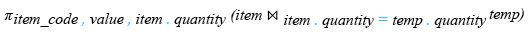 Relational Algebra Expression: Using INNER JOIN and Subquery.