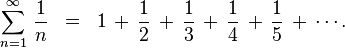 harmonic series