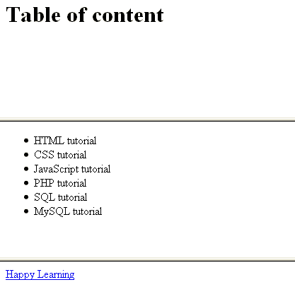 htnl frame element