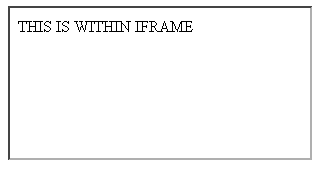 html iframe element